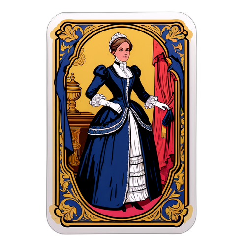 Gilded Age Iconic Fashion Sticker