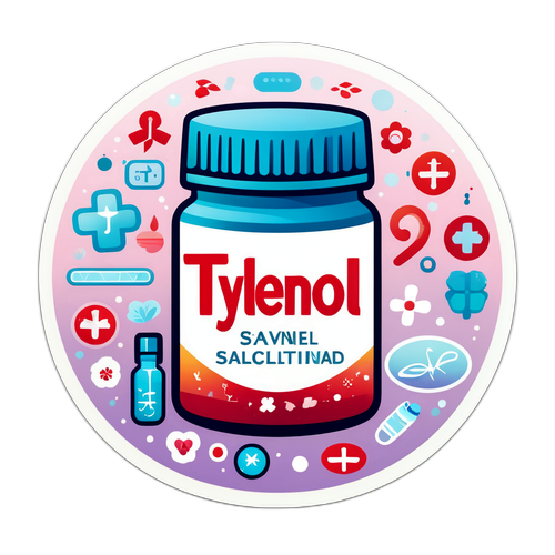 Beruhigende Tylenol-Design-Aufkleber