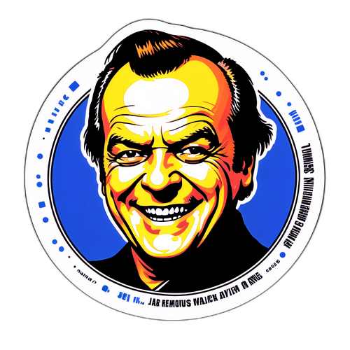 Sticker hyldest til Jack Nicholson