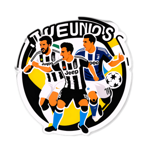 Juventus ve Pafos Maçının Heyecanını Yansıtan Dinamik Sticker
