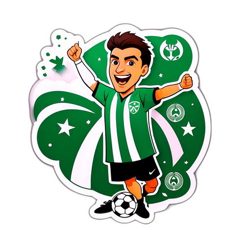 Ζωντανή απεικόνιση φιλάθλου του Παναθηναϊκού