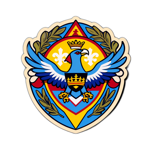 Emblemat Lazio z włoskimi symbolami