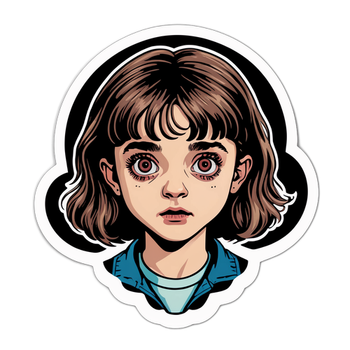 Autocollant inspiré de Natalia Dyer et Stranger Things