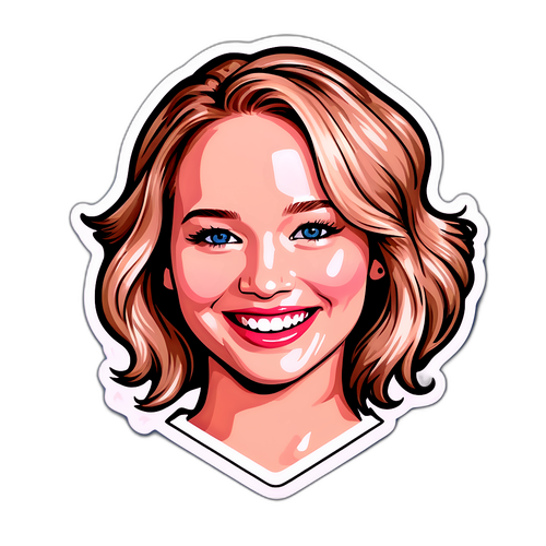 Karikatur av Jennifer Lawrence