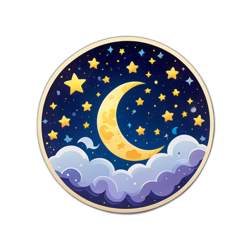 夢幻月亮與星星
