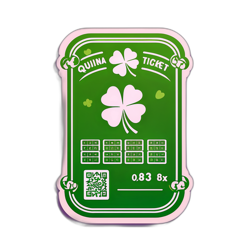 Sticker com o Bilhete da Quina 6843