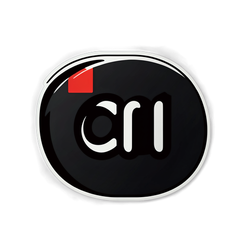 Minimalist design med digital CNN-logotyp för nyhetsentusiaster