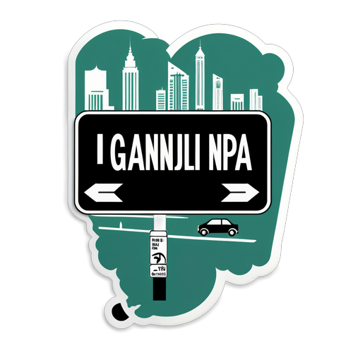 Desain Stiker Minimalis 'Ganjil Genap'