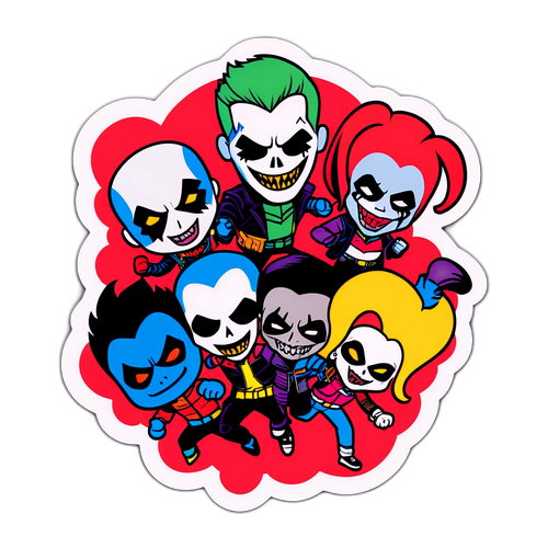 Rappresentazione Giocosa dei Personaggi di Suicide Squad
