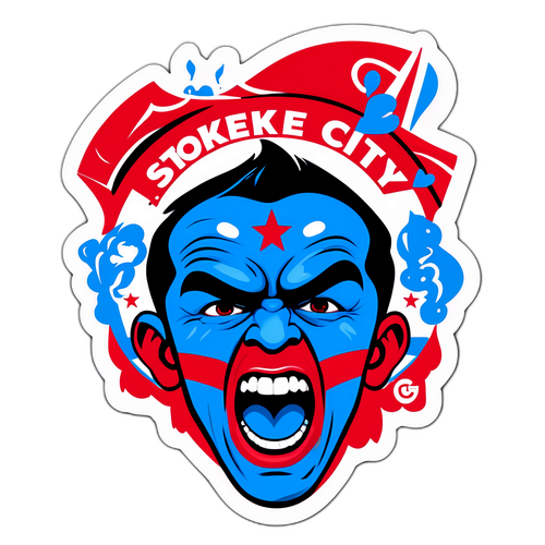 Stoke City Taraftarlarının Duygularını Yansıtan Sticker Tasarımı