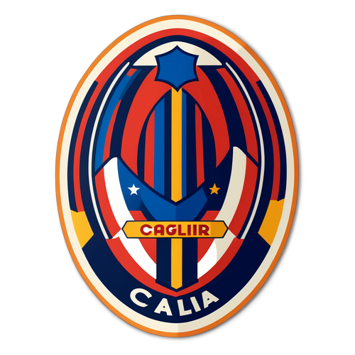 Stiker Vintage Cagliari vs Inter