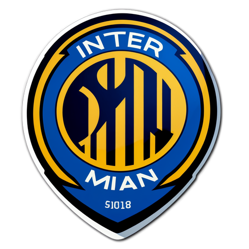 Sticker stilizat cu emblema echipei Inter Milan