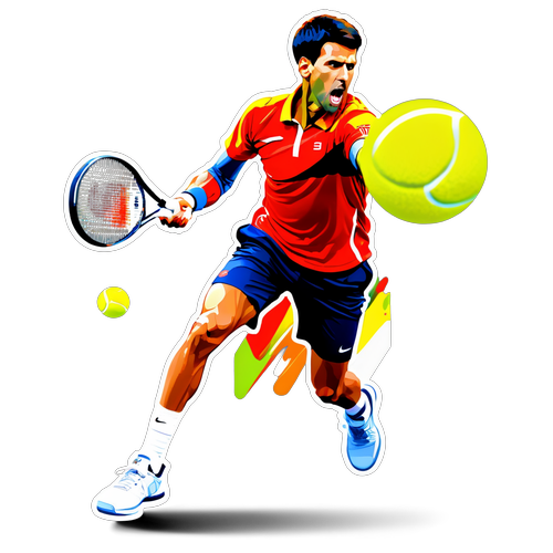 Novak Djokovic i Aktion