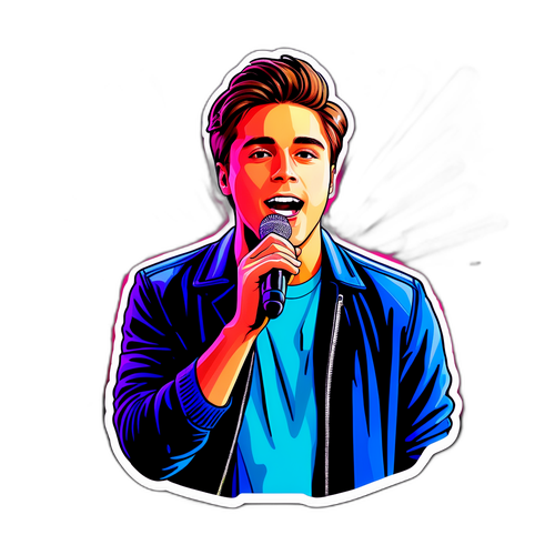 Energetisk klistermerke av Benjamin Ingrosso
