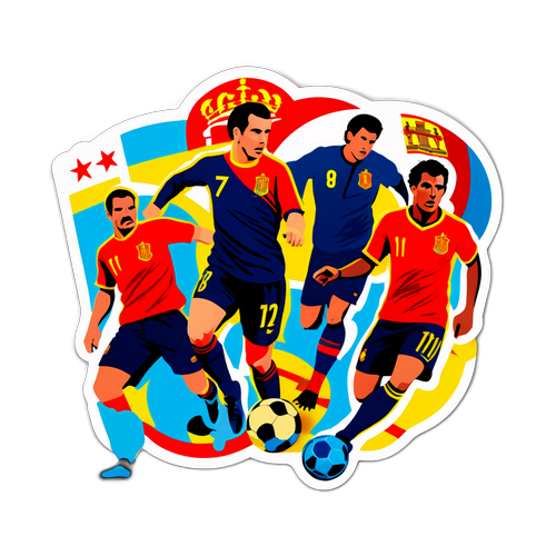 Sticker ya Historia ya Soka ya Uhispania