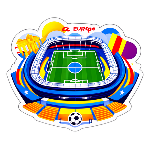 Khái niệm 'C2 Châu Âu' với sân vận động bóng đá