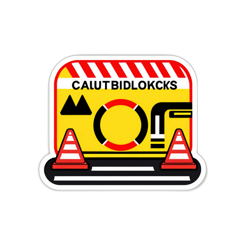 מדבקת אזהרה: מכשולים בדרך