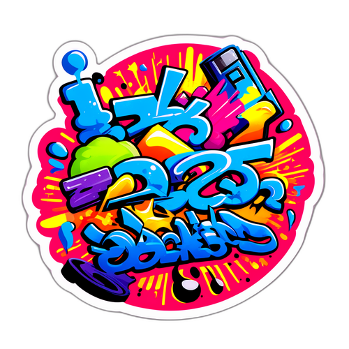 Grafika graffiti przedstawiająca lineup Opener 2025