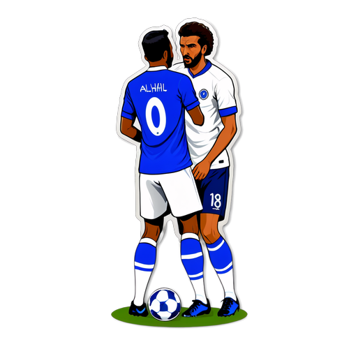 Al-Hilal vs Al-Qadisiyah Sticker