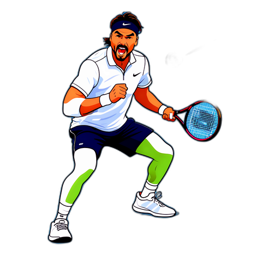 Fabio Fognini in Azione