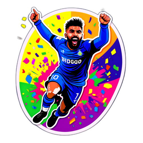 Gabigol Celebrando um Gol