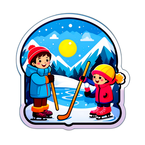 冬季露營主題貼紙
