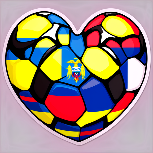 Amor pelo Futebol: A Incrível Bola de Futebol nas Cores da Bandera Colombiana!