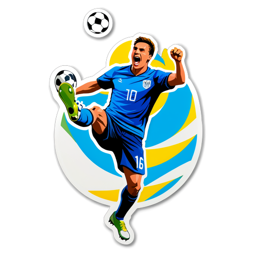 Gilakan Semangat! Stiker Sepak Bola yang Menggugah Emosi Dengan Gambar Pemain Dinamik!