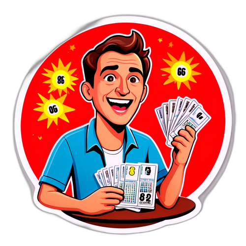 Sticker vui về xổ số