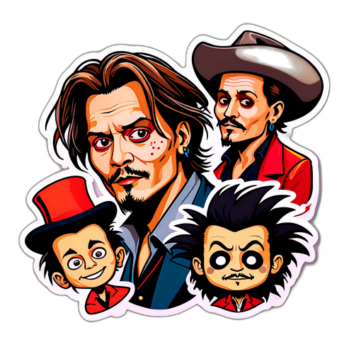 Johnny Depp karakterei vicces és színes stílusban