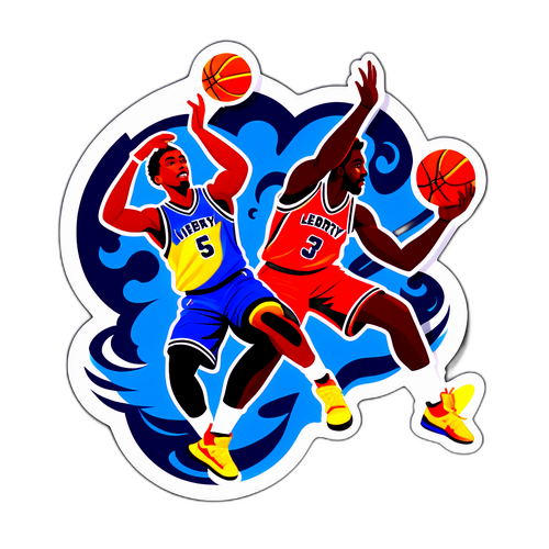 Stickers ng Mga Manlalaro ng Basketbol