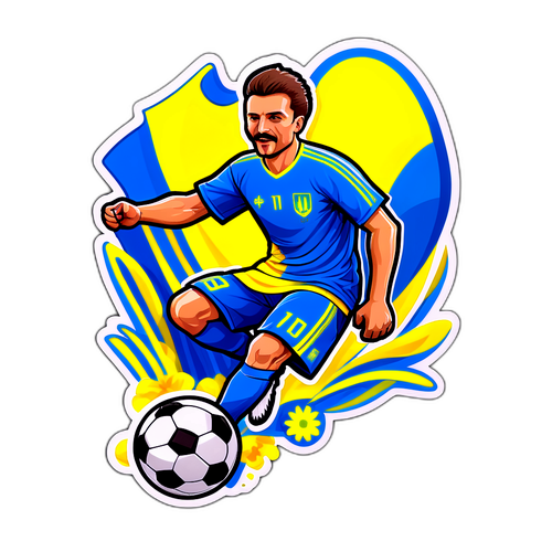 Стікери, які святкують дух футболу в Україні