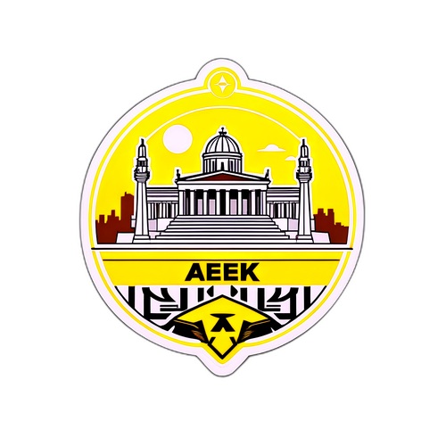 Muundo wa kisasa wa rangi na alama ya AEK Athens