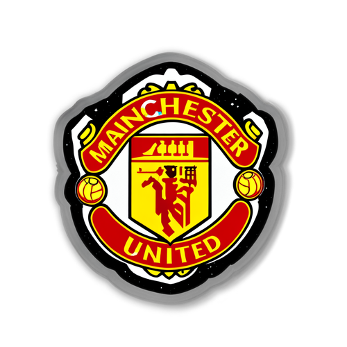 Sticker med Manchester Uniteds emblem