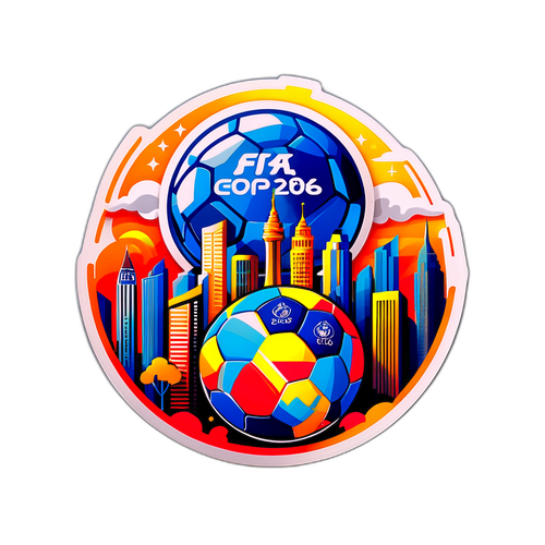 Futuristic FIFA World Cup 2026 Sticker