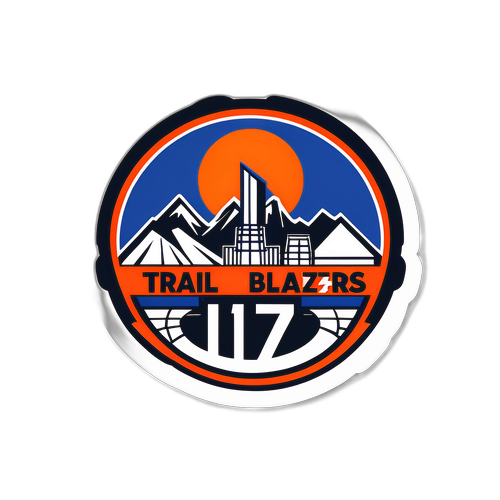 Trail Blazers Arena Sticker Design