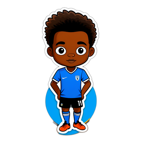 Sticker cu un animal adorabil inspirat de Kurt Zouma