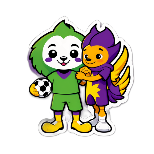 Maskot Mesra Jagiellonia Białystok dan Fiorentina