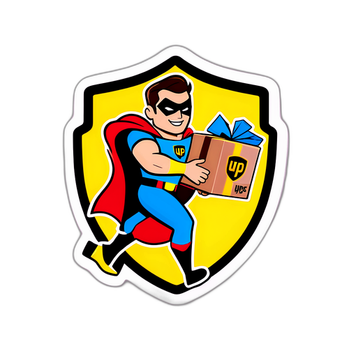 UPSヒーローステッカー