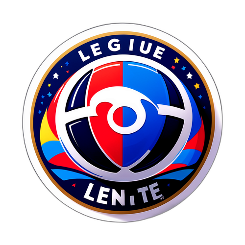 Logo stylisé de la Ligue 1 avec un football