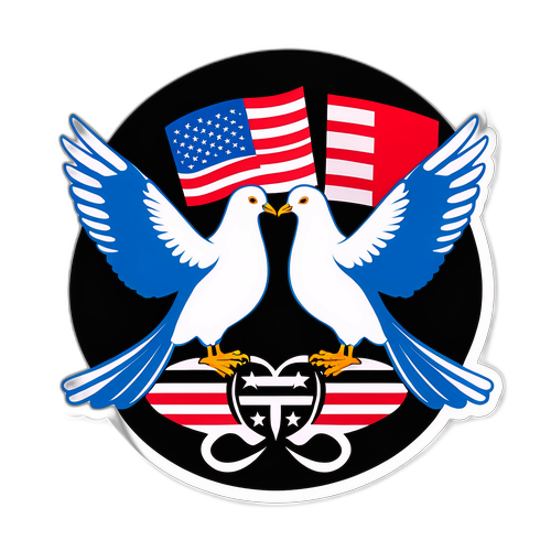 अमेरिका-ईरान संवाद के लिए शांति के प्रतीक