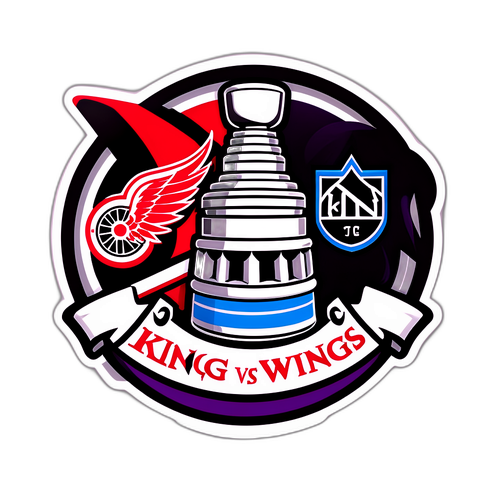 Kings vs Red Wings Game Sticker