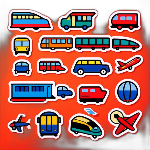交通工具贴纸