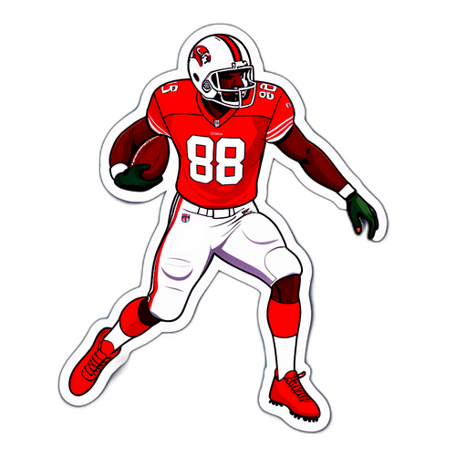 สติกเกอร์นักฟุตบอลอเมริกัน NFL