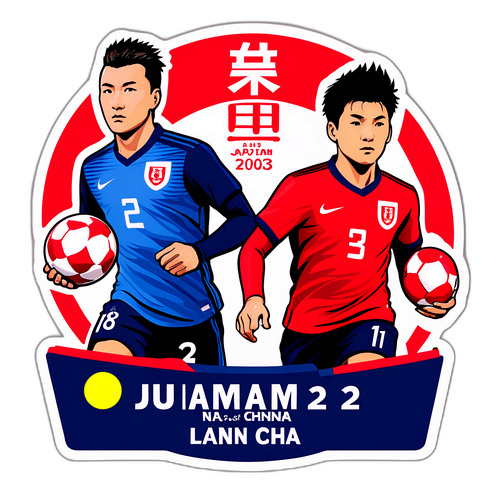 Sticker cho trận đấu U23 giữa Nhật Bản và Trung Quốc