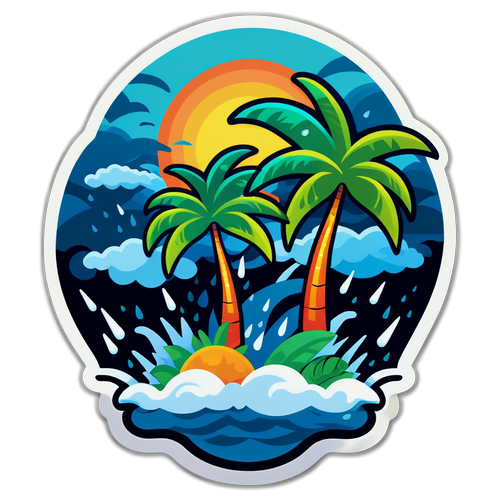 Sticker Bão Nhiệt Đới