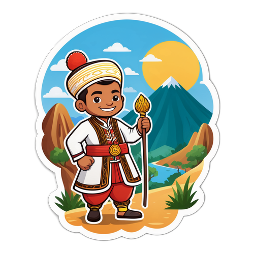 Stiker Kartun Wakil Bupati Sangihe