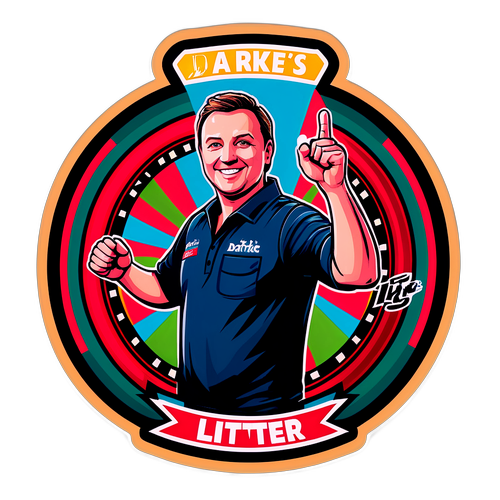 Luke Littler Darts Sticker