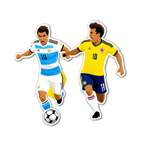 Momen Terpanas! Sticker Dinamis Pertandingan Epic Argentina vs Kolombia Ini Bikin Kamu Merinding!