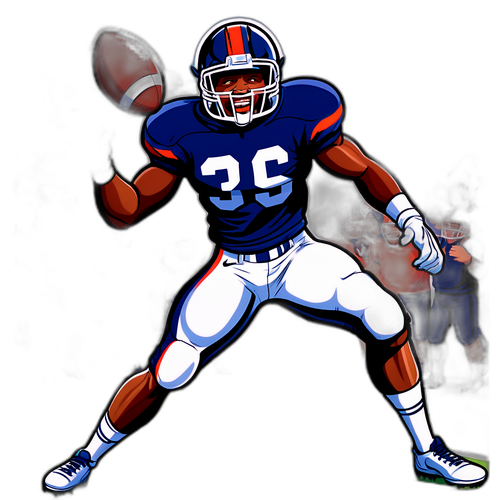 Dynamic Football Player Illustration